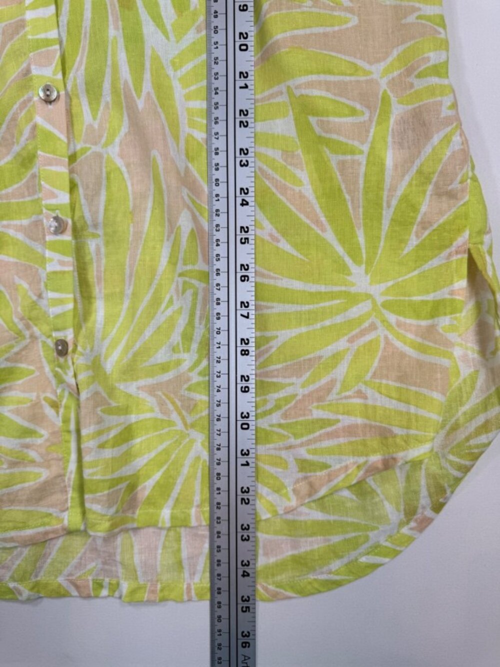 Sigrid Olsen Women's L Linen Blend Button Down Shirt Dress Green Beach Resort - Picture 3 of 12